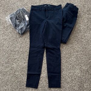 Old Navy High-Rise Pixie Pants in Navy (3 pairs)